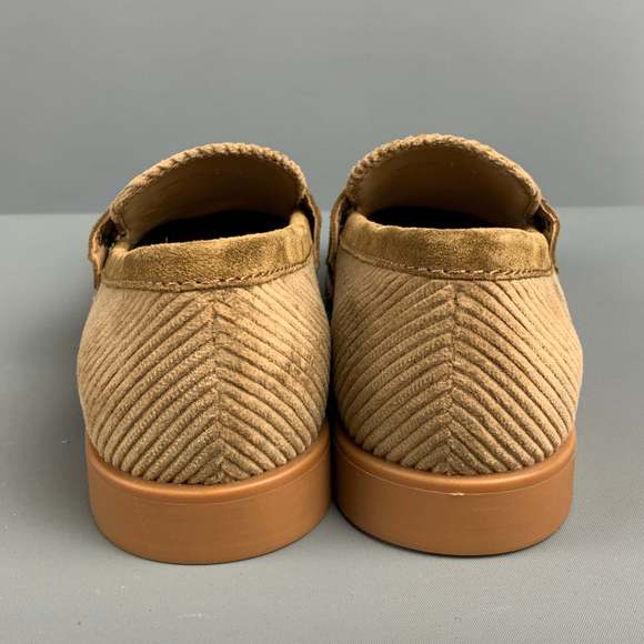 MIU MIU Khaki Corduroy Penny Flats - Picture 3 of 9